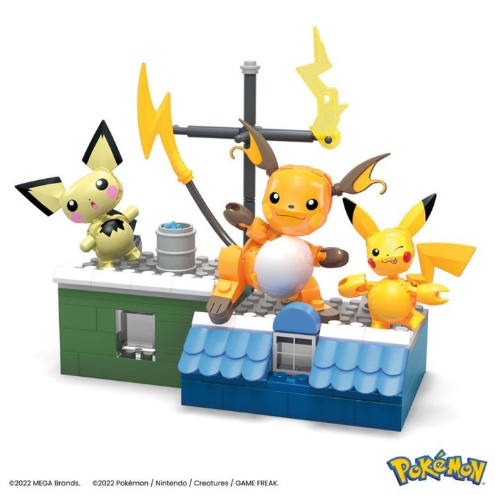 Mega Bloks Pokemon Construction Set, пластмаса, +7 години