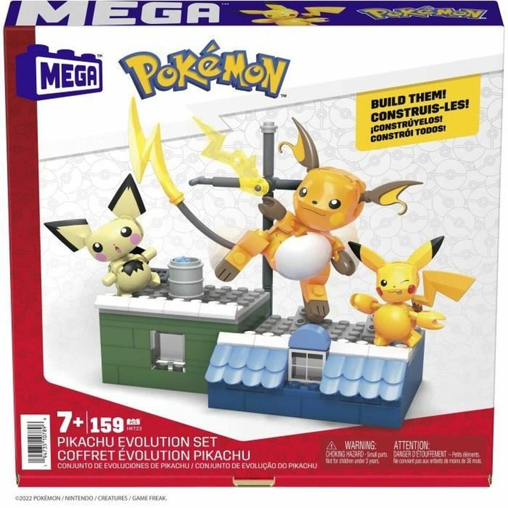 Mega Bloks Pokemon Construction Set, пластмаса, +7 години
