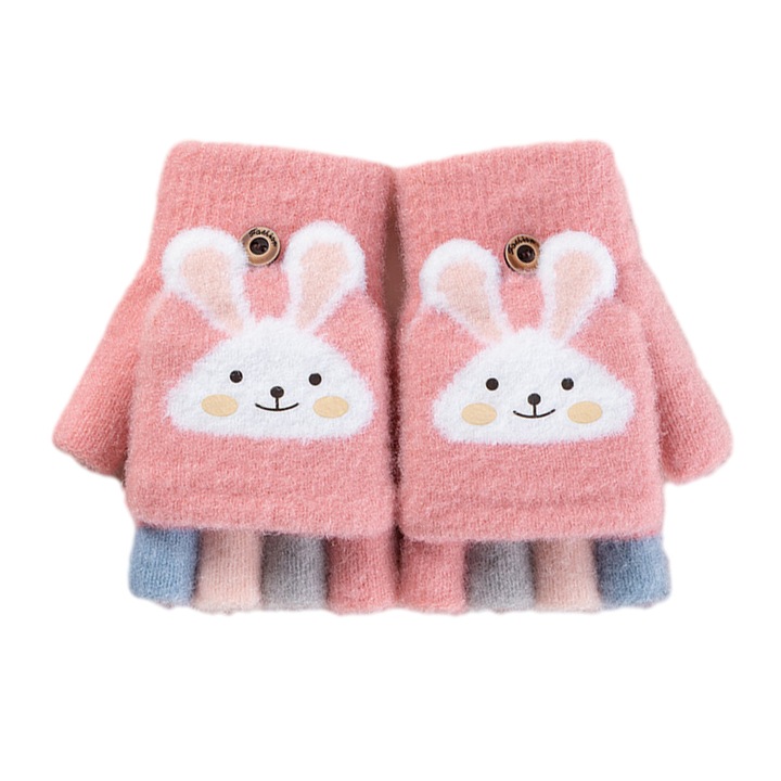 Ujjatlan kesztyű gyerekeknek QttvbTna, gyapjú, tarka, 11x6cm