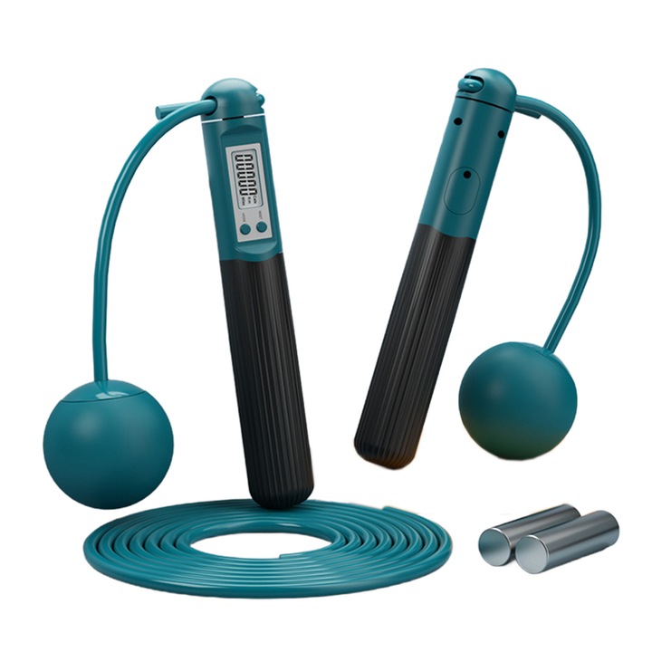 QttvbTna въже за скачане, електронно броене, 3 м, зелено