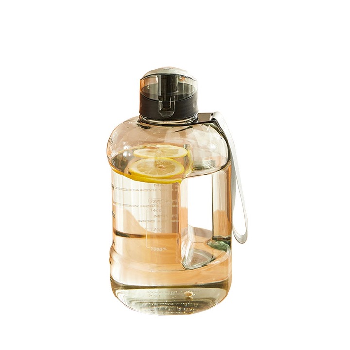 QttvbTna kulacs, nagy kapacitású, sport és kemping, rózsaszín, 2300 ml