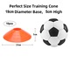 Set 10 conuri de marcaj pentru fotbal, multicolor, 19x5cm