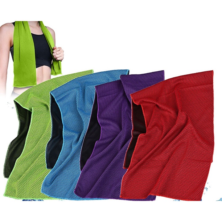 4 db hűtőtörlő készlet, QttvbTna, mikroszálas, többszínű, 30x100 cm