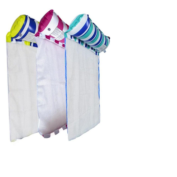 Комплект от 3 дюшека за басейн QttvbTna, надуваеми, сгъваеми, преносими, многоцветни