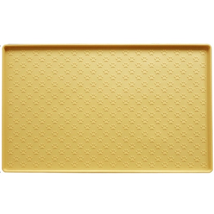 Подложка за животни QttvbTna, силиконова, неплъзгаща се, водоустойчива, лесна за почистване, златиста
