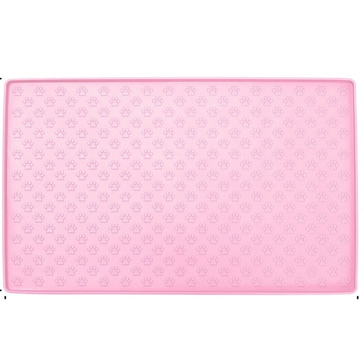 Kisállat matrac QttvbTna, szilikon, csúszásmentes, vízálló, rózsaszín, 30x45cm