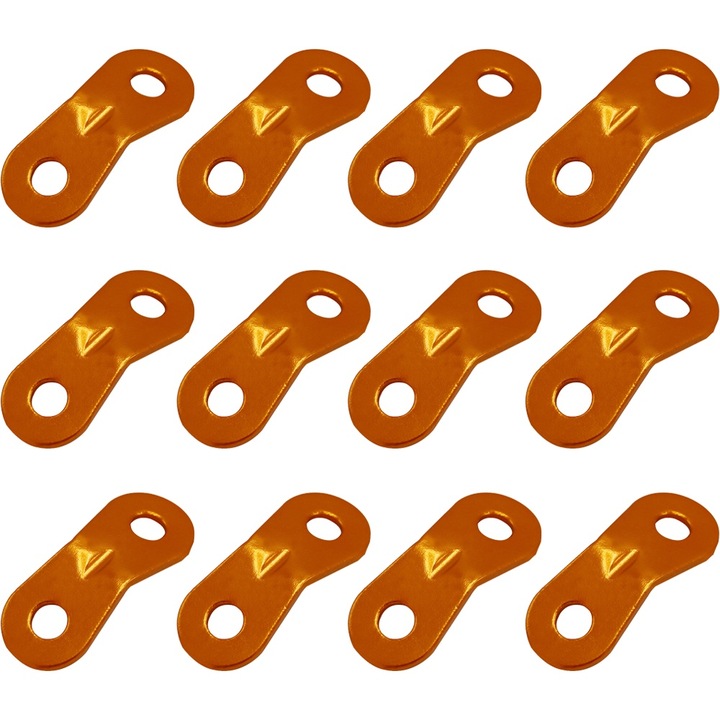 Set 12 Bucati Tensioner Sfoara, Aliaj, Ajustabil, Auriu