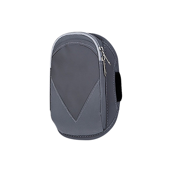 QttvbTna лента за ръка за телефон, с джобове и отвор за слушалки, дишаща, регулируема