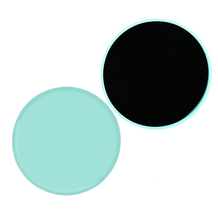 Discuri de alunecare dublu-sided, antrenament abdominal si total, verzi, set