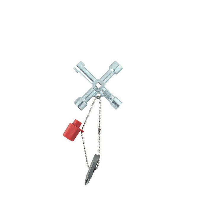 Instrument combinat universal Weidmuller Cross-key, 5 chei standard pentru panouri electrice, 2 varfuri