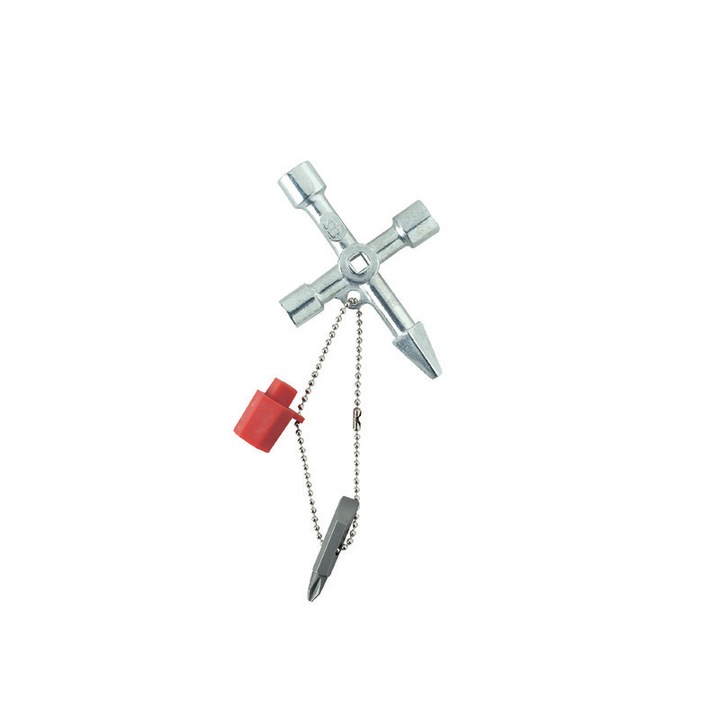 Instrument combinat Weidmuller Cross-key Master, 5 chei standard pentru panouri electrice, 2 varfuri