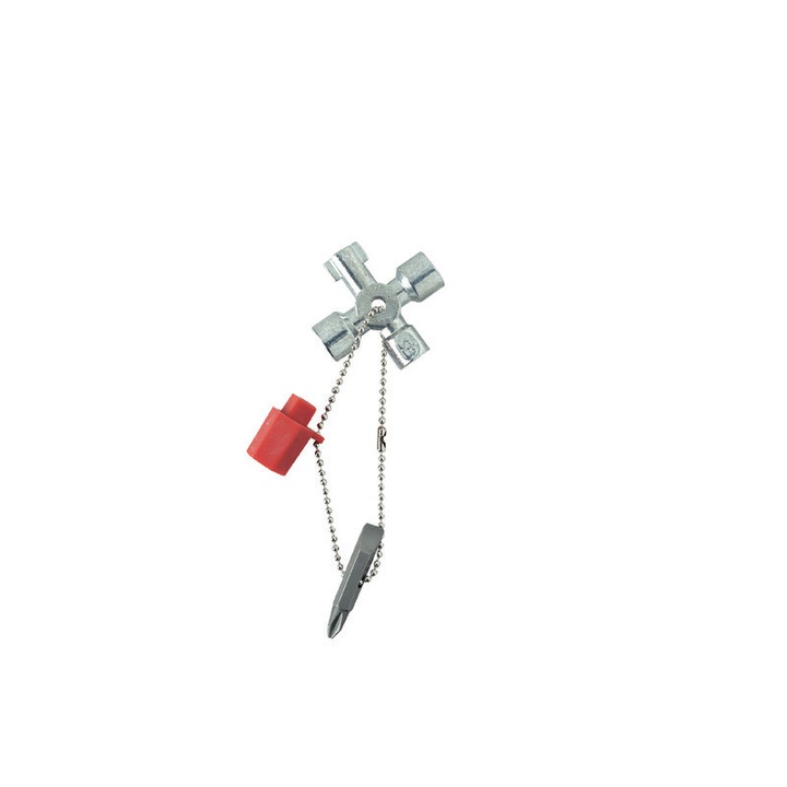 Instrument combinat universal S Weidmuller Cross-key, 5 chei standard pentru panouri electrice, 2 varfuri