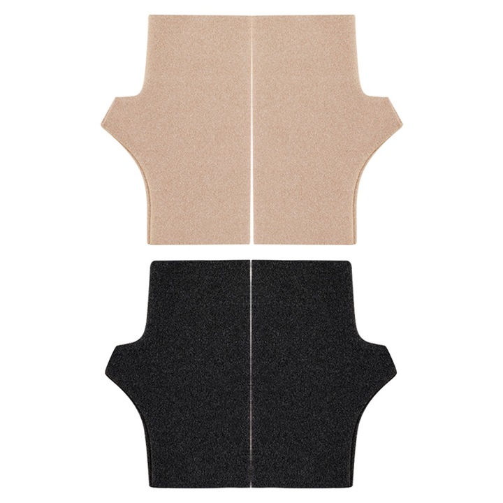 Set 2 perechi manusi fara degete, casmir, calduroase, negru/camel, elastice