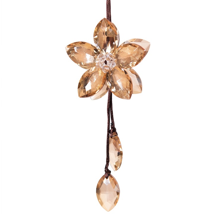 QttvbTna dekoratív medál, kristály, szivárvány hatású, kertbe/autóba, átlátszó