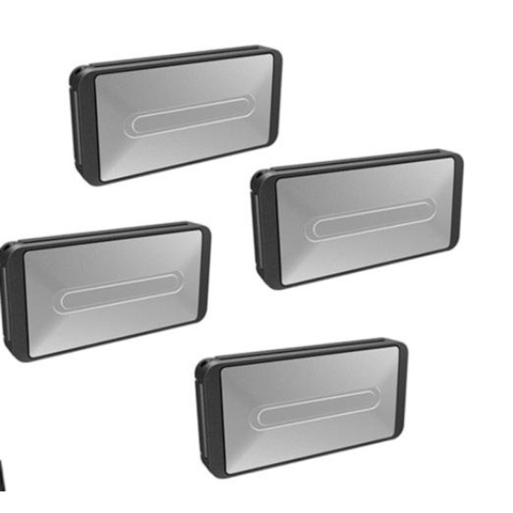 4 db autós biztonsági öv állító kapcsos QttvbTna, ABS, fekete és ezüst készlet, 6,6x3,3x1,3 cm