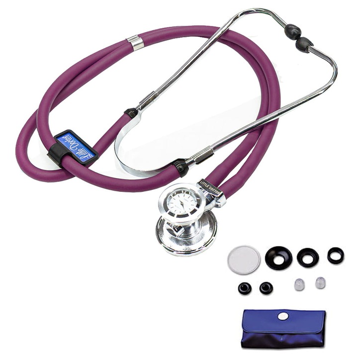 Stetoscop Little Doctor, Metal/Plastic, 56 cm, Violet