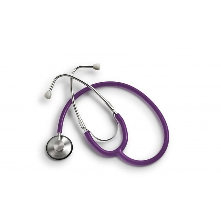 Stetoscop Little Doctor LD Prof-Plus, metal, membrana 43mm, violet, 56cm
