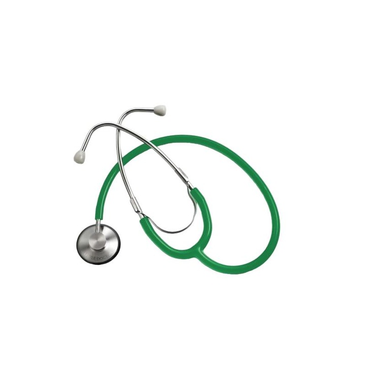 Stetoscop, Little Doctor, Metal, 56 cm, verde/argintiu