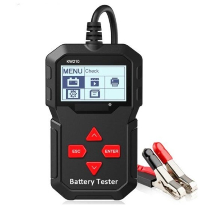 Тестер за акумулатор Konnwei, Напрежение 12V, Входно напрежение, 8V-16V, Черен