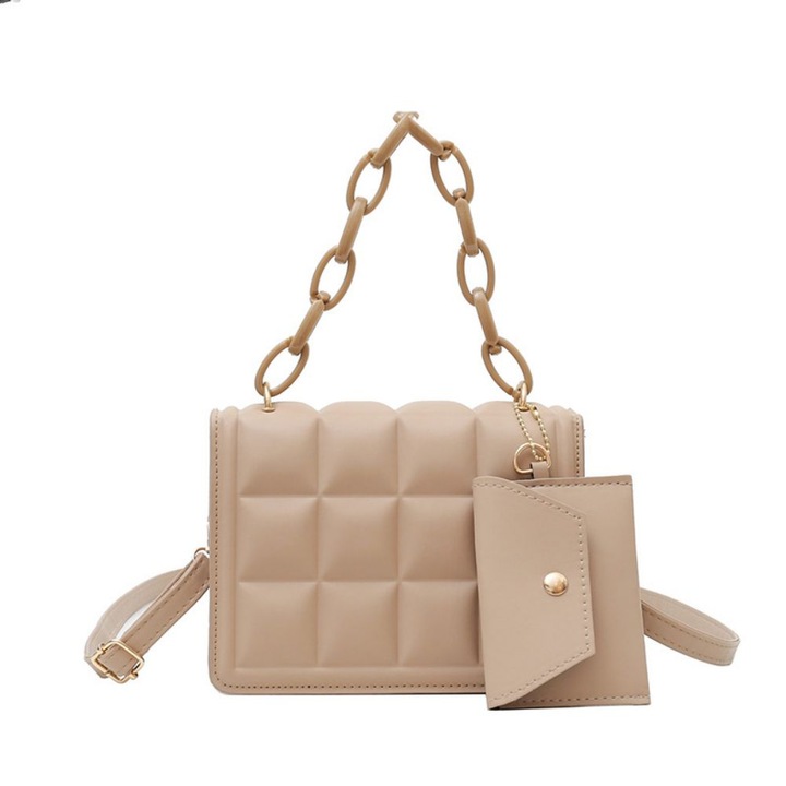 Чанта за през рамо BEIUEN, голяма вместимост, верига