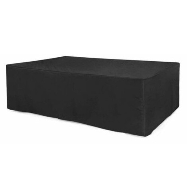 Husa Protectie Mobilier Gradina, Impermeabila, Rezistenta la Vant, Negru, 213x132x74cm, PVC