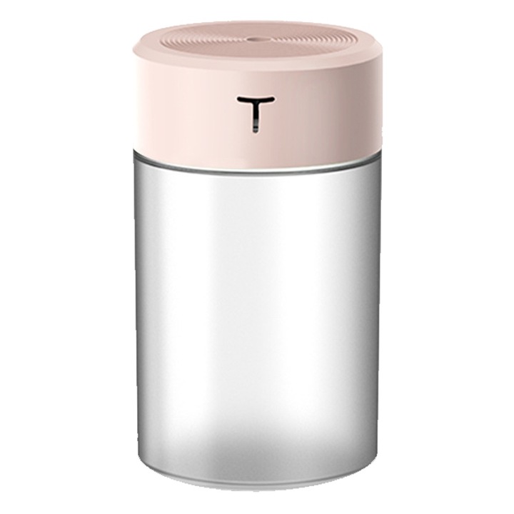 Mini hordozható párásító, 2 köd üzemmód, automatikus kikapcsolás, USB, fehér