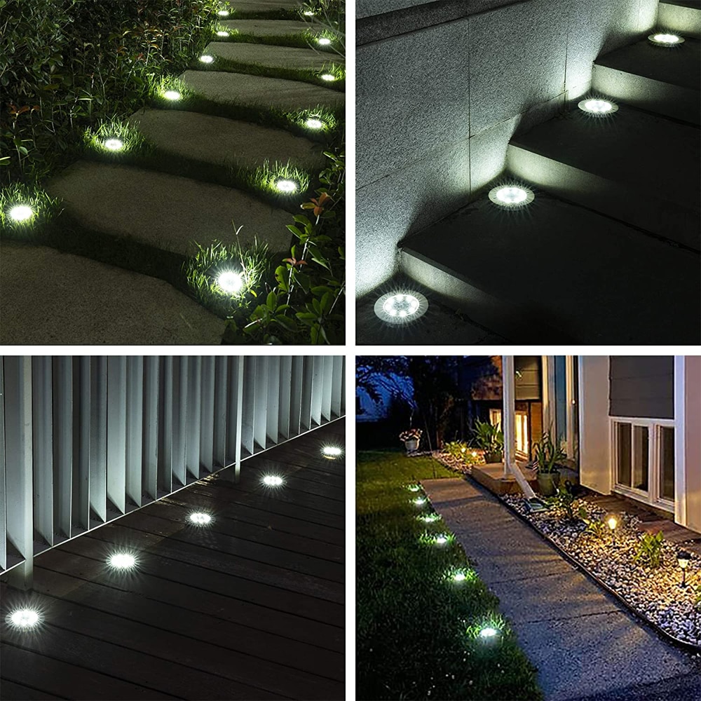 Solare Gradina Set 4 lumini solare pentru gradina, LED, schimbare de culoare, IP44 ...