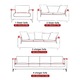 Husa canapea coltar, stretch impermeabila, verde, Potrivit pentru canapele 145-185cm