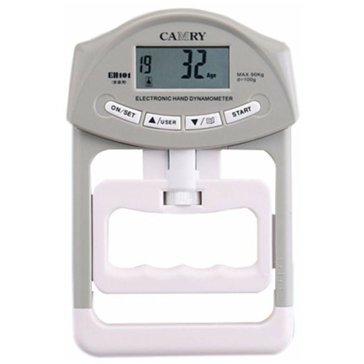 Дигитален динамометър, прецизен сензор, LCD дисплей, сив