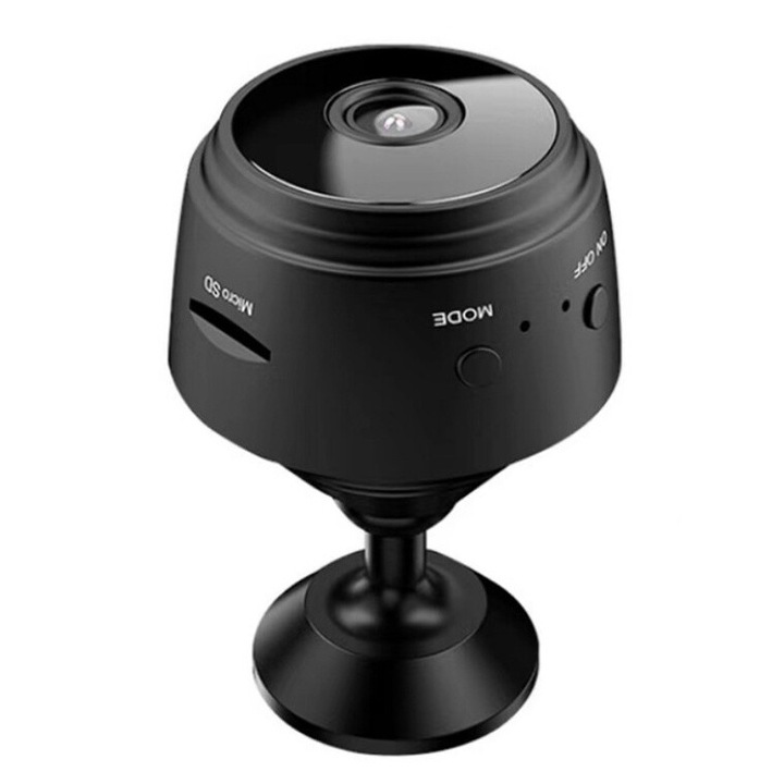 1080P vezeték nélküli kamera, 90°-os látószög, fekete