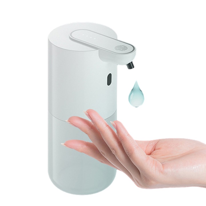Automatikus habzó szappanadagoló, 400 ml, USB töltés, infravörös érzékelő
