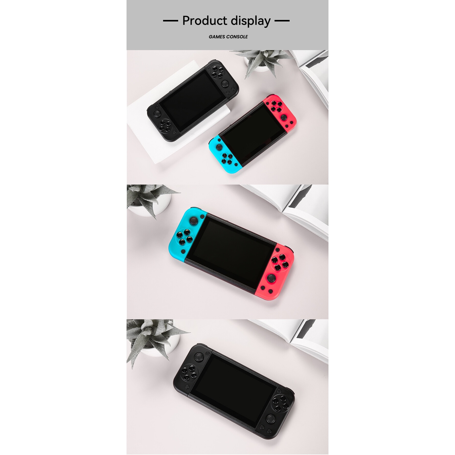 Joc portabil STELS, tehnologie inteligenta, HDMI, ecran color de 5,1 inchi, 20.000 de jocuri, negru
