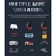 Преносима игра STELS, Smart Technology, HDMI, 5.1 инча цветен дисплей, 20 000 игри, Черен