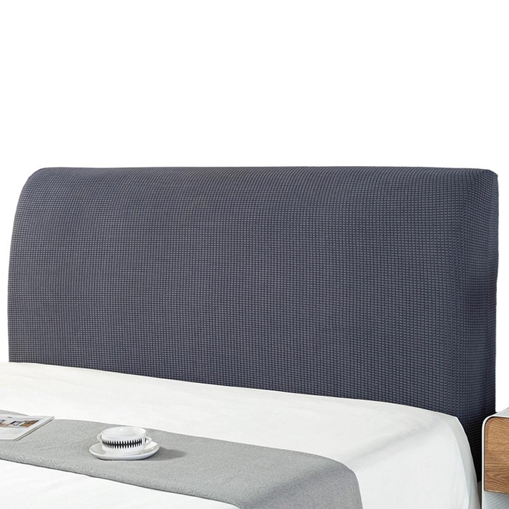 Husa tablie pat, Poliester, Gri Inchis, 180 cm