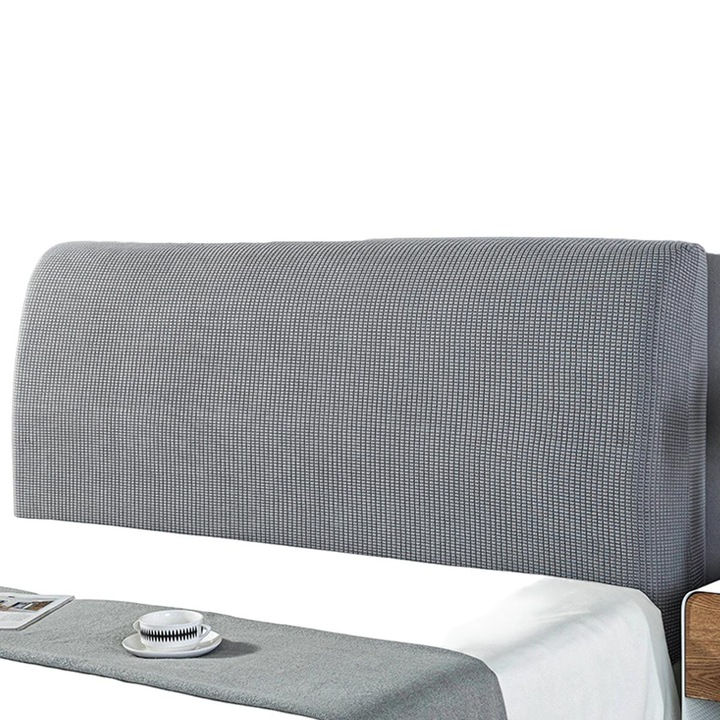 Husa tablie pat, Poliester, Gri, 200cm