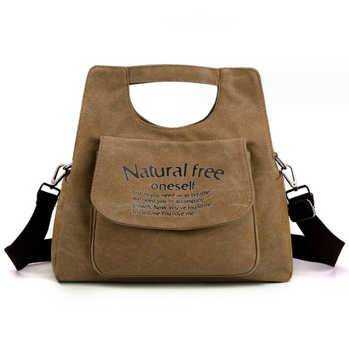 Női táska, QttvbTna, Vászon, 34x17x24 cm, Többszínű