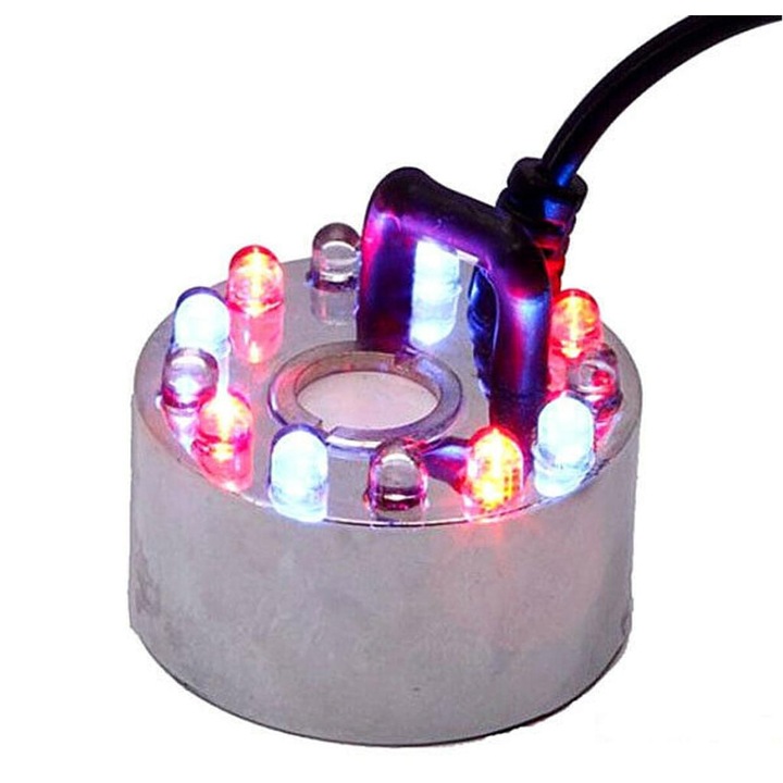 Producator de ceata cu ultrasunete cu lumini LED colorate pentru fantani de interior, atomizor cu oprire automata a senzorului de nivel al apei cu performante ecologice si setari personalizate pentru uzul de birou si decorarea sarbatorilor