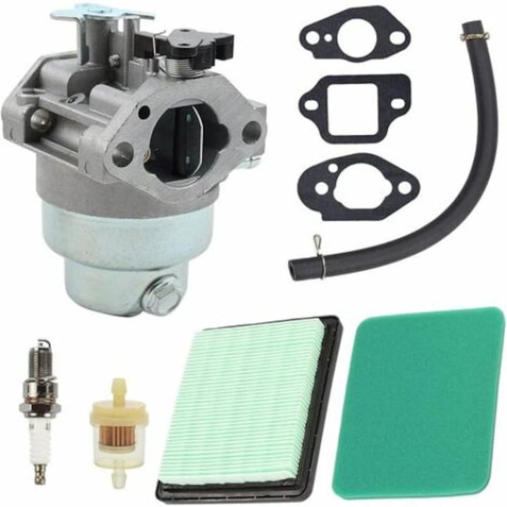 Set carburator si garnituri/filtru combustibil/bujie pentru motocoasa Honda GCV160, ABS, Multicolor