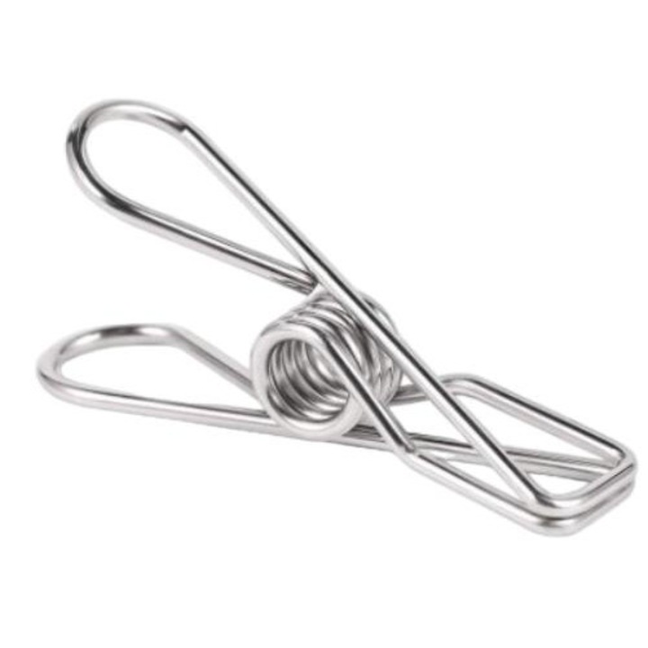 Set 30 carlige de rufe, Inox, Argintiu