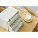 Organizator de machiaj cu 3 sertare, alb, 17x11x15cm