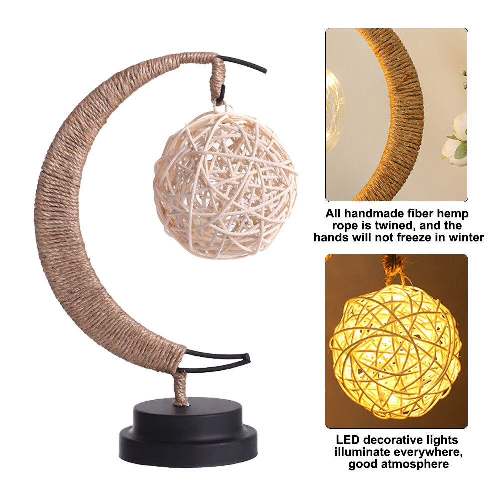 Lampa decorativa LED in forma de luna, Peysaitr, cadou ideal, 3 Lampa decorativa LED in forma de luna, Peysaitr, cadou ideal, 3