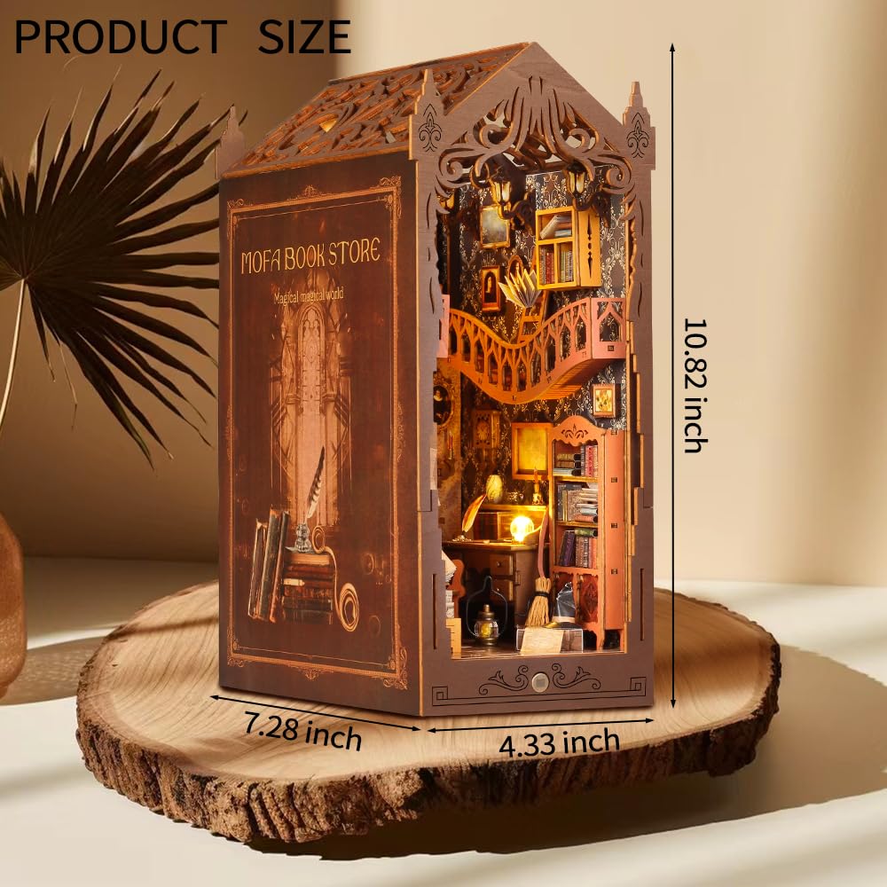 Kit bricolaj pentru carti, creativitate 3D puzzle din lemn pentru