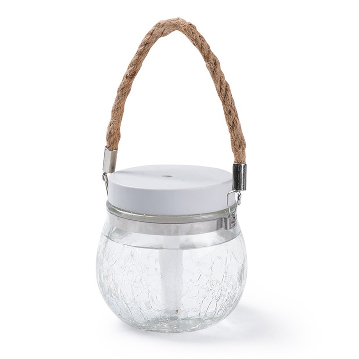 Hordozható párásító éjszakai fénnyel, 2 permetezési móddal, fehér