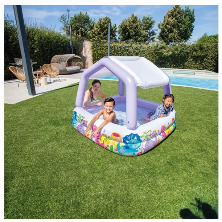 "Sun Shade" fedett gyermekmedence 157x157x122cm