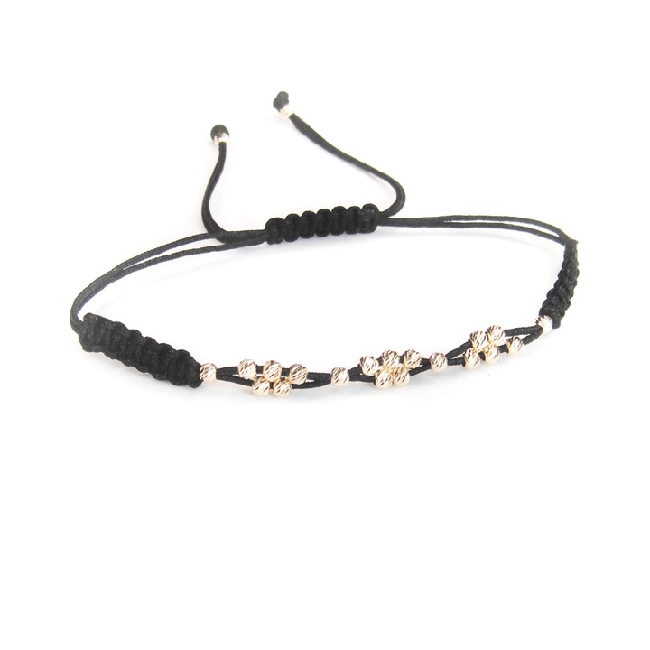 Bratara reglabila cu 21 de bile din aur 14k de 2.5 mm