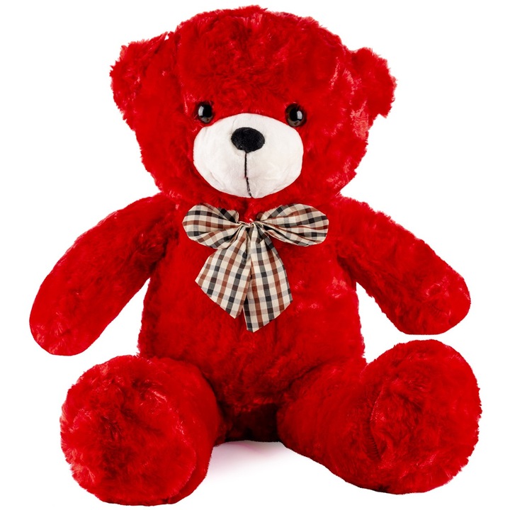 Играчка плюшено мече Miss Classico, Plus, 130 см, Червено