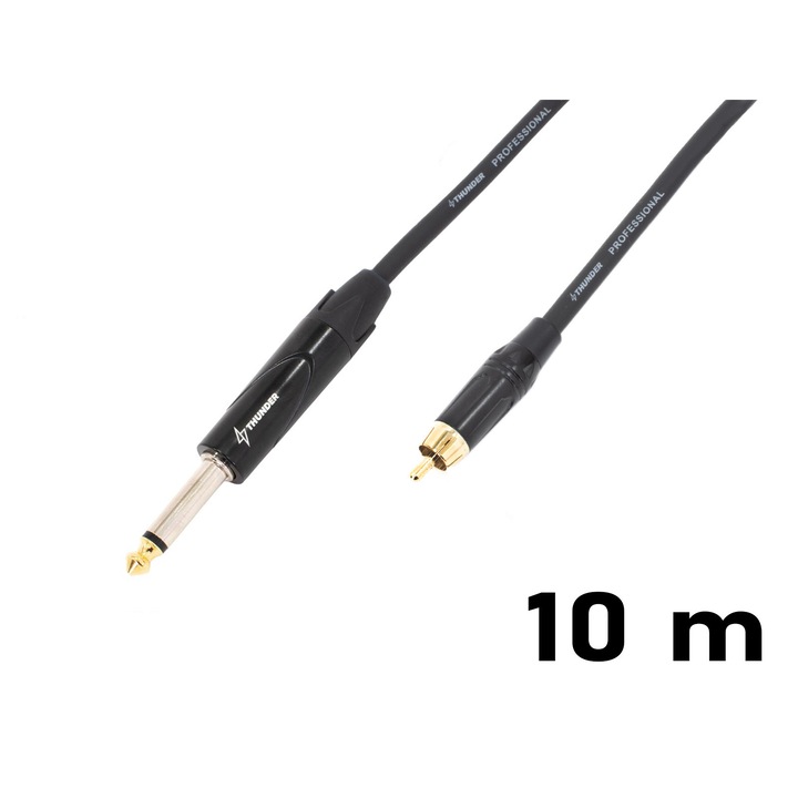 Thunder GX95-10m jelkábel (6,3 mm Jack – RCA)