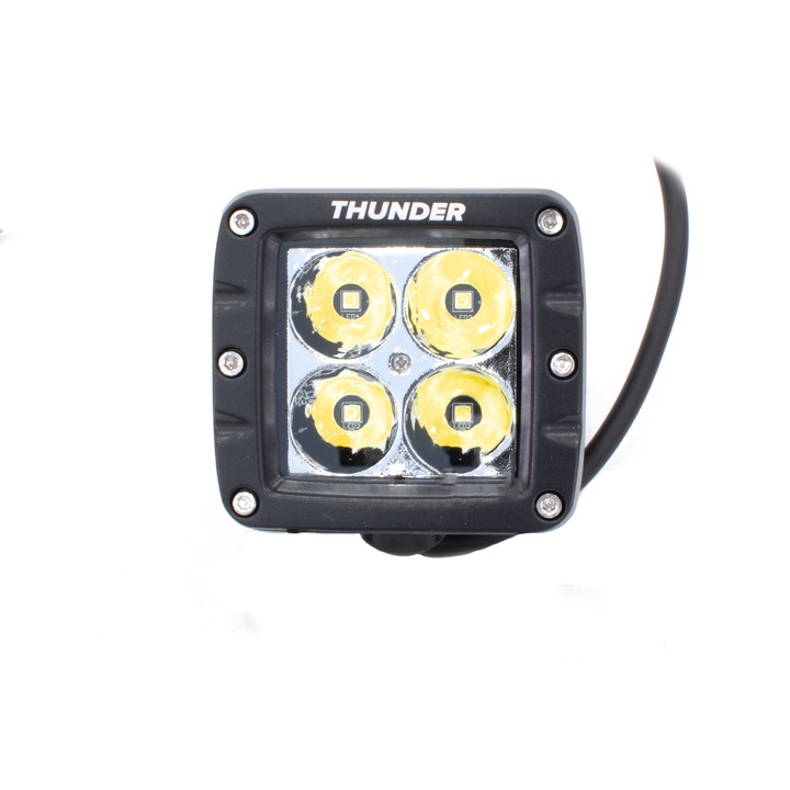 Spot LED Thunder LWP-9F, lumina de lucru, IP68, 9V-36V, LUMINA RASPINDERE – 9cm