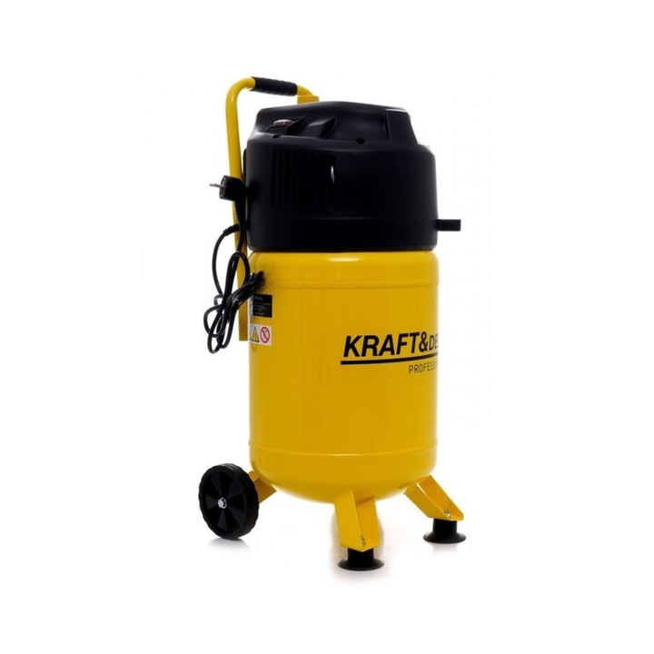 Компресор без масло, Kraftdele, 30L 10bar 1.5kW 240L/min KD1417