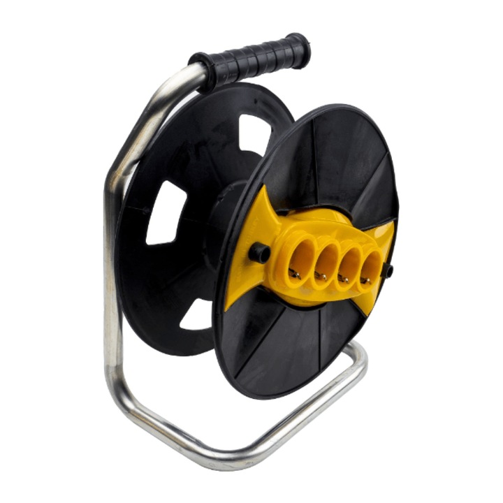 Tambur electric cu priza pentru rularea si depozitarea cablurilor - Organizare si siguranta pentru cablurile tale